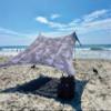 Neso Portable Beach Tent Sun Shelter with Sand Anchor - Lightweight Beach Shade Canopy - Easy Setup for Family Outings - Patented Reinforced Corners - UPF 50+ Sun Protection - 7 x 7ft - Grey Camo view 1