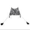 Neso Portable Beach Tent Sun Shelter with Sand Anchor - Lightweight Beach Shade Canopy - Easy Setup for Family Outings - Patented Reinforced Corners - UPF 50+ Sun Protection - 7 x 7ft - Grey Camo view 2