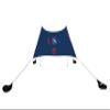 Neso Portable Beach Tent Sun Shelter with Sand Anchor - Lightweight Beach Shade Canopy - Easy Setup for Family Outings - Patented Reinforced Corners - UPF 50+ Sun Protection - 7 x 7ft - Red/White/Blue view 1