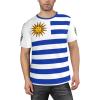Custom Name Number Uruguay Flag Emblem Men's Patriotic T Shirt 3D Tops Sport Soccer Shirts view 2
