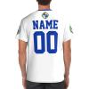 Custom Name Number Uruguay Flag Emblem Men's Patriotic T Shirt 3D Tops Sport Soccer Shirts view 3
