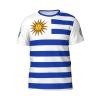 Custom Name Number Uruguay Flag Emblem Men's Patriotic T Shirt 3D Tops Sport Soccer Shirts view 4