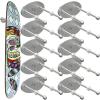 Linone 10 Pcs Aluminum Skateboard Wall Mount - Skateboard Hangers for Horizontal and Vertical Display of Skateboards, Skateboard Display Racks Stand, Skateboard Storage Hanger, Sturdy and Easy view 1