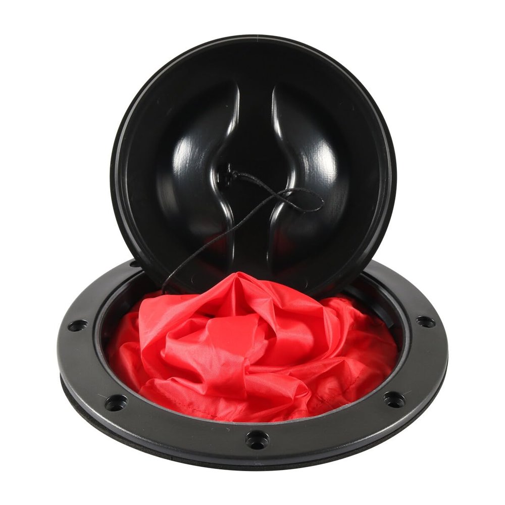 ihreesy Round Boat Hatch Cover,6 Inches Waterproof Deck Plate Hatch Cover Non Slip Inspection Hatch with Detachable Lid,Detachable Clear Lid for Kayak Canoe