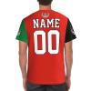 Custom Name Number Afghanistan Flag Emblem Men's Patriotic T Shirt 3D Tops Sport Soccer Shirts view 3