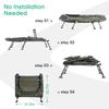 YOUGYM XXL Camping Cot for Adults 330Lbs with Carry Bag, Heavy Duty Folding Bed with Soft Padded Cushion, Portable Camp Bed for Hunting, 180 Adjustable Reclining Outdoor Lounger, Camouflage view 4