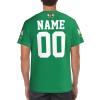 Custom Name Number Nigeria Flag Emblem Men's Patriotic T Shirt 3D Tops Sport Soccer Shirts view 3