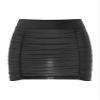 Linjinx Women's Micro Mini Hip Skirt Lace Semi Transparent Bodycon Short Skirt Sheer Stretchy Ultrashort Skirts Black E One Size view 3