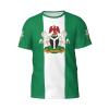 Custom Name Number Nigeria Flag Emblem Men's Patriotic T Shirt 3D Tops Sport Soccer Shirts view 4
