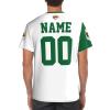 Custom Name Number Algeria Emblem Men's Patriotic T Shirt 3D Tops Sport Soccer Shirts White view 3