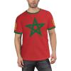 Custom Name Number Morocco Flag Emblem Men's Patriotic T Shirt 3D Tops Sport Soccer Shirts view 2