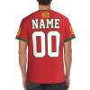 Custom Name Number Morocco Flag Emblem Men's Patriotic T Shirt 3D Tops Sport Soccer Shirts view 3