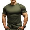 Athletic Shirt for Men Dry Fit(Army Green,M) view 1