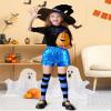 Auranso Girls Metallic Shorts Sparkly Hot Pants Shiny Dance Outfits Short Pants Blue 10-11Years view 3