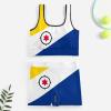 Bonaire Island Flag Women's Yoga Outfit, 2 -piece Shock -proof Sagging Fitness/running/yoga/vest Bra, Sports Set S view 3