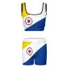 Bonaire Island Flag Women's Yoga Outfit, 2 -piece Shock -proof Sagging Fitness/running/yoga/vest Bra, Sports Set S view 4