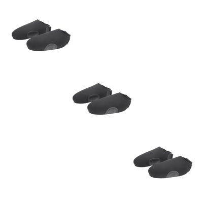 BESPORTBLE Black Shoe Covers Skate Shoe Covers 3 Pairs Protective Shoe Cover Shoes Cover for Skating Windproof Shoe Cover Adjustable Shoe Covers Skating Shoe Sleeve Ski Shield Men and Women