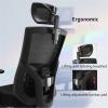 Executive Desk Chair Ergonomic Office Chair with Adjustable Headrest and Armrests High Back Desk Chair with Lumbar Support, Breathable Mesh Back, Thick Seat Cushion, Swivel Chair Task Chair Office Cha view 4