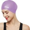 Aegend Swim Caps for Long Hair, Durable Silicone Swimming Caps for Women Men Adults Youths, Easy to Put On and Off, Waterproof Swim Hats Bathing Caps to Keep Hair Dry, 1 Pack, Purple view 1