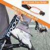ROCKBROS Bike Pants Strap Cycling Reflective Ankle Bands Adjustable Pant Leg Straps for Biking Cuff Wrist Ankle Bands Backpack Strap for Running,Walking,Jogging 2 PCS view 3