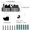 CREATCABIN Trail Running Medal Holder Display Medal Hangers Rack Sports Metal Hanging Awards Iron Small Mount Decor Awards for Wall Home Badge Race Gymnastics Swimming Medalist Black 11.4 x 5.1 Inch view 2