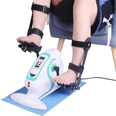 Electric Pedal Exerciser Assisted Bicycle Electric Rehabilitation Bike Pedal Trainer Mini Cycling with Protective Gear Fitness Exercise Bike for Hand Arm Leg Knee