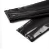 Eandarui Woman Shiny Elbow Long Fingerless Gloves Wet Look Driving Opera Gloves Arm Warmer Mittens Black One Size view 4