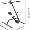 Mini Exercise Bike Pedal Exerciser,Arm and Leg Exercise Peddler Machine,Seated Exerciser Stationary Pedal Bike Portable Cycle Bike Gym Fitness Training view 4