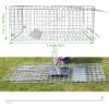 Large Live Animal Trap for Fox,42.5" X15 X17 Extra Large Animal Trap, Live Animal Traps cage for Raccoons Heavy Duty,Fox Traps for Trapping,Coyotes,Humane Catch and Release view 2