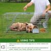 Large Live Animal Trap for Fox,42.5" X15 X17 Extra Large Animal Trap, Live Animal Traps cage for Raccoons Heavy Duty,Fox Traps for Trapping,Coyotes,Humane Catch and Release view 3