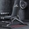 Adjustable Weight Bench, Multifunctional Weight Bench, Folding Fitness Bench for Strength Training at Home, with Flat Decline for Full Body Training Adjustable Weight Bench Utility 31*104*105cm Black