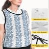 Geometric Leaves Cobbler Aprons with 2 Pockets for Women Men, Fashionable Printed Unisex Bib Waterproof Cleaning Smock Vest for Chef Kitchen Fall Winter Tree Leaf Navy Grey 1 Pack, 20''x 27.5'' view 4