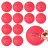SMAODSGN 12 PCS 4 Inch Mini Volleyball Balls Miniature Volleyballs Roundnet Game Replacement Balls Little Volleyball Gifts for Players Team Teen Pool Stadium (Red) view 1