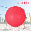 SMAODSGN 12 PCS 4 Inch Mini Volleyball Balls Miniature Volleyballs Roundnet Game Replacement Balls Little Volleyball Gifts for Players Team Teen Pool Stadium (Red) view 3