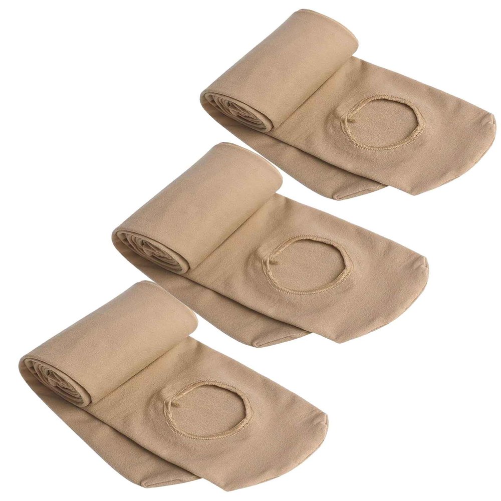 Daydance Brown Women Ladies Transition Tights for Ballet, Gymnastics, Dance, Cheerleading, Skating, 3 Packs