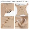 Daydance Brown Women Ladies Transition Tights for Ballet, Gymnastics, Dance, Cheerleading, Skating, 3 Packs view 2