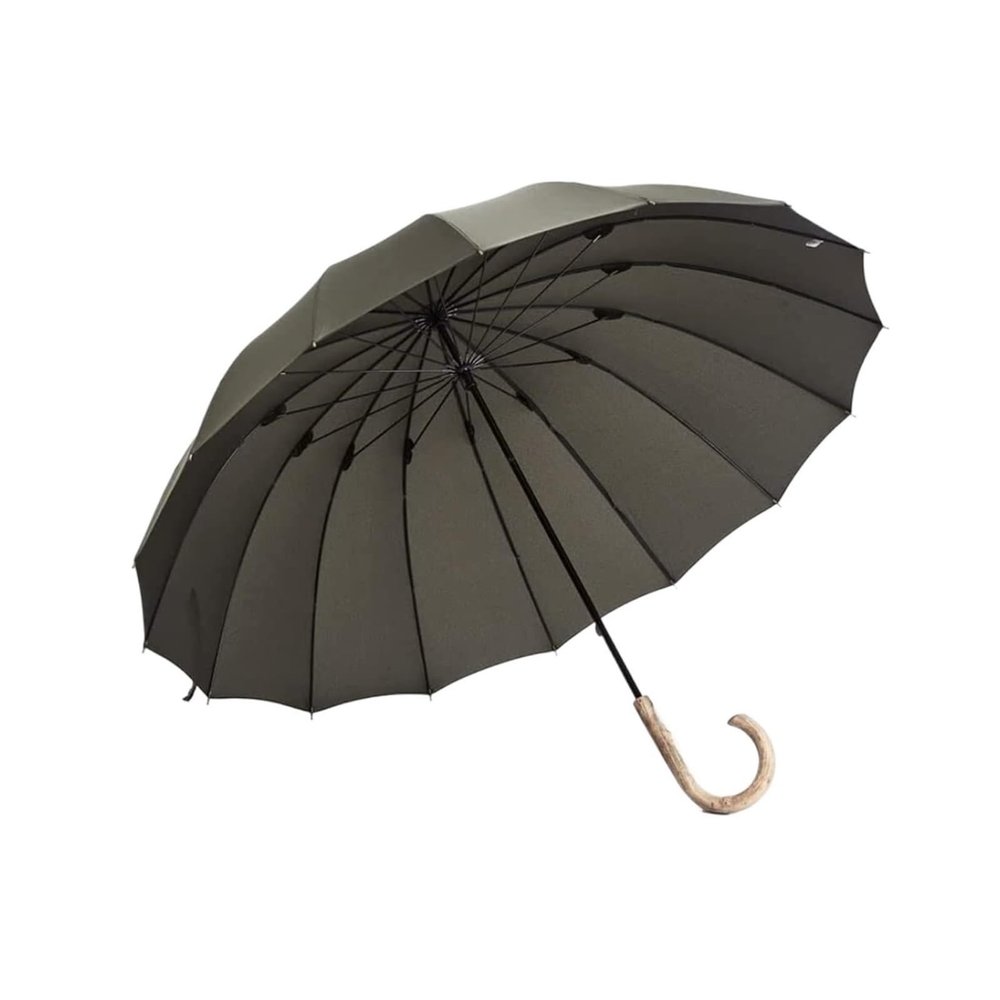 OXOAMP Stick Umbrellas Lightweight Golf Umbrella 42 Inch Windproof Large Stick Umbrella Wooden Hook Handle J Fast Drying Cane Umbrella Stylish (Color : C)