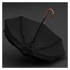 OXOAMP Stick Umbrellas Windproof Large Golf Umbrella Automatic Open Umbrellas with Wooden Handle for Men and Family Stylish (Color : Black) view 3