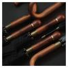 OXOAMP Stick Umbrellas Windproof Large Golf Umbrella Automatic Open Umbrellas with Wooden Handle for Men and Family Stylish (Color : Black) view 4