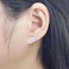 18g Titanium Apple Fruit Earrings for Women Girls 14k Gold Plated Surgical Stainless Steel Hypoallergenic Tiny Studs Cartilage Tragus Screw Back Piercing Sensitive Ear Homecoming Jewelry (Purple) view 3