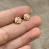 18g Titanium Flower Stud Earrings for Women Girls Surgical Stainless Steel Cute Tiny Rose Studs Cartilage Tragus Screw Back Post Conch Piercing Sensitive Ear Jewelry (Pink) view 4