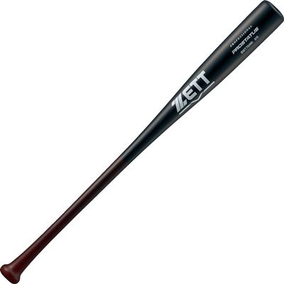 ZET70480 Soft Baseball Bat, Prostatus, Wooden, 31.5 inches (80 cm), 22.9 oz (650 g), Light Dark/Black (3719SA), Made in Japan