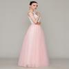 EllieHouse Split Long Floor Length Tulle Skirt for Prom Party Evening Blush Pink L view 2