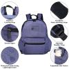 Long Keeper 15L Packable Lightweight Backpack for Women Men Water Resistant Foldable Hiking Travel Camping Daypack (Purple) view 4