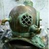Antique Maritime Scuba Replica Diving Helmet US Navy Mark V Finish Nautical Style Divers Deep Sea Diving Helmet view 2