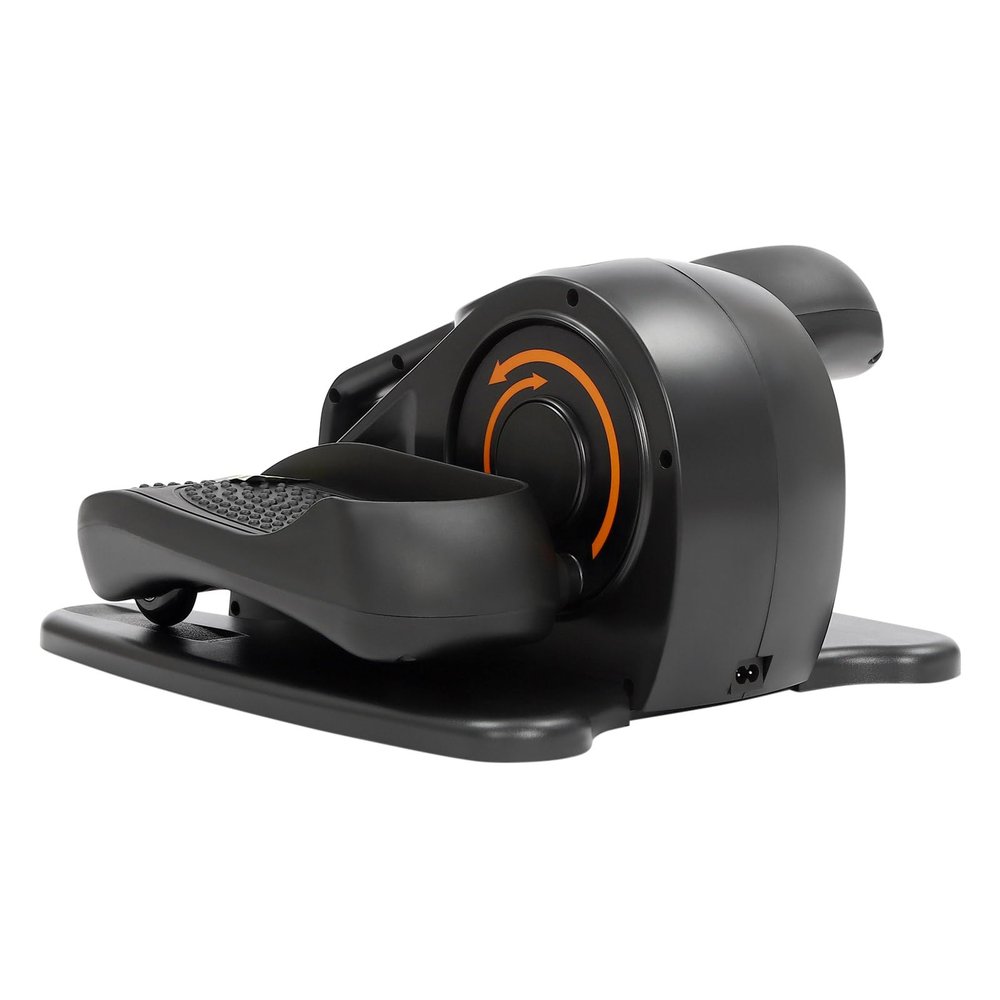 Under Desk Elliptical Machine, Foot Pedal Exerciser for Home Workout, Motorized Elliptical Trainer with Display Monitor and Remote Control, for Seniors Adults and Teens