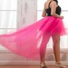 AiberLisha Womens High Low Tulle Tutu Skirt for Prom Party Hot Pink L view 3