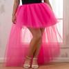 AiberLisha Womens High Low Tulle Tutu Skirt for Prom Party Hot Pink L view 4