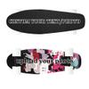 Customized 22" Maple Skateboard,Upload Pictures/Text to Customize Exclusive Skateboard, Suitable for Beginners, Teenagers, Adults, Fish Board, Solid Bracket, Load-Bearing 176LBS view 1