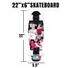 Customized 22" Maple Skateboard,Upload Pictures/Text to Customize Exclusive Skateboard, Suitable for Beginners, Teenagers, Adults, Fish Board, Solid Bracket, Load-Bearing 176LBS view 2